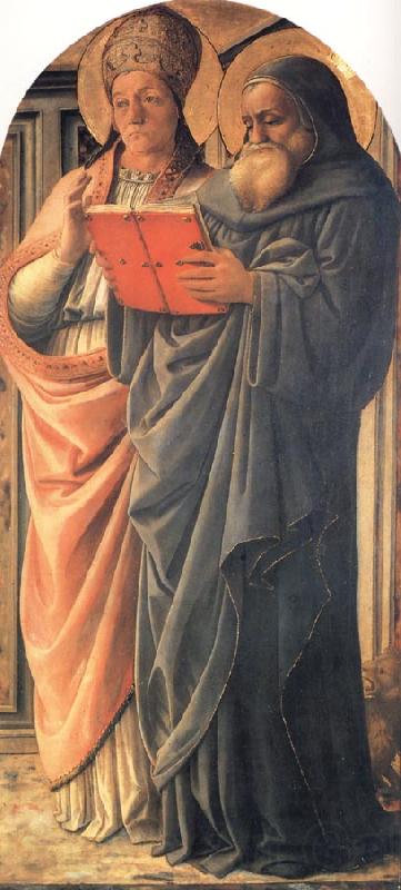 Fra Filippo Lippi St Gregory and St Jerome Spain oil painting art